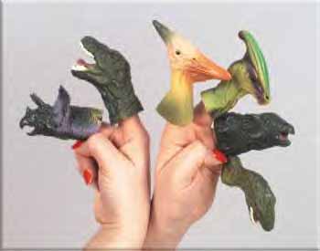 Dinosaurs Rock Party Supply Finger Puppet