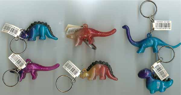 Dinosaurs Rock Party Supply KeyChain