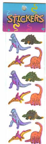 Dinosaurs Rock Party Supplu Stickers